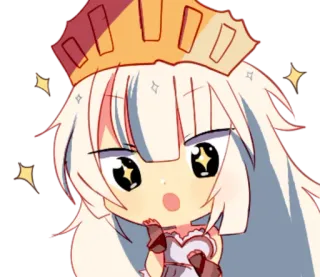 ☄ Anime, Cartoon, Kawaii, Mignon, Étincelle, Chibi telegram sticker