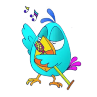 Bored Chick @StikerDi whatsapp stickers