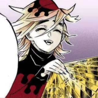 💖 Doma Demon Slayer anime, demon slayer, doma, fan, upper rank, demon telegram sticker