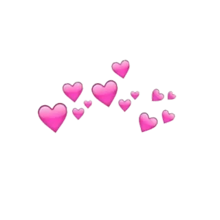 💕 herzen, liebe, rosa, krone, romantisch telegram sticker