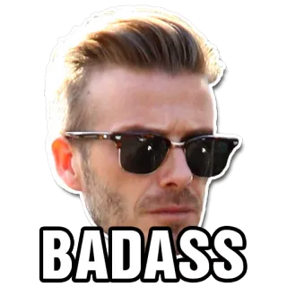 😎 BADASS крутой, классный, солнцезащитные очки, мужчина telegram sticker
