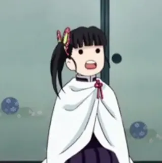 🌸 Kanao Tsuyuri Demon Slayer anime, demon slayer, kanao tsuyuri, cartoon, character telegram sticker