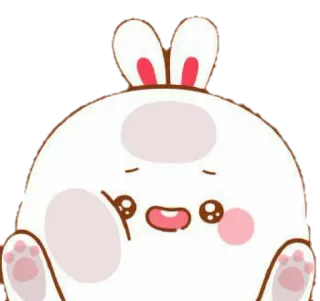 🐰 토끼, 바니, 동물, 귀여운, 카와이, 스티커, 만화 telegram sticker