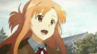 😃 Asuna Sword Art Online Anime, Cartone animato, Sorriso, Uniforme scolastica, Felice, Asuna, Sword Art Online telegram sticker