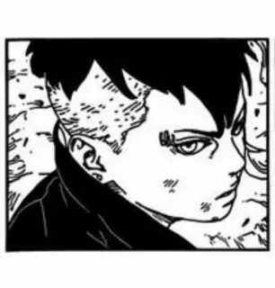 🛸 Kawaki Boruto Kawaki, Boruto, Manga, Anime, Personaggio, Bianco e nero telegram sticker