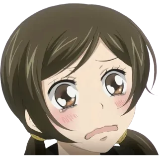 😢 anime, piangere, triste, lacrime, occhi telegram sticker