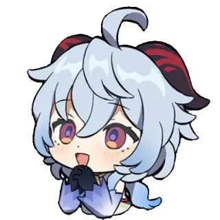 😍 Ganyu Genshin Impact อนิเมะ, เกม, น่ารัก, จิบิ, แฟนอาร์ต, เก็นชินอิมแพ็ค, กานอวี่ telegram sticker