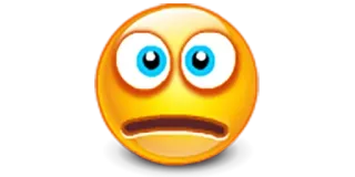 😧 Emoji, terkejut, kaget, kuning, wajah, ekspresi telegram sticker