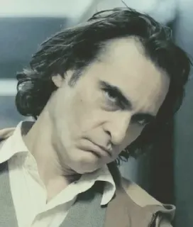 🃏 Joker Joaquin Phoenix, Joker, movie character, villain, DC Comics telegram sticker