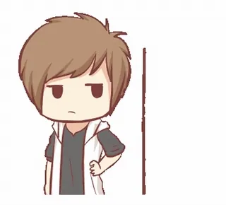 ❤️ Cartoon, Anime, gelangweilt, süß telegram sticker