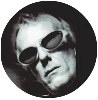 😎 retrato, hombre, gafas de sol, blanco y negro, persona telegram sticker