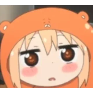 😕 anime, imut, gadis, kartun whatsapp sticker