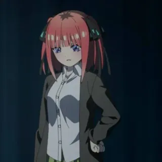 😡 Nino Nakano The Quintessential Quintuplets Anime, Dibujo animado, Personaje, Chica, Nino, Nakano telegram sticker