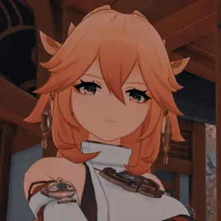 🏵 Yae Miko Genshin Impact 动漫, 电子游戏, 原神, 八重神子 telegram sticker