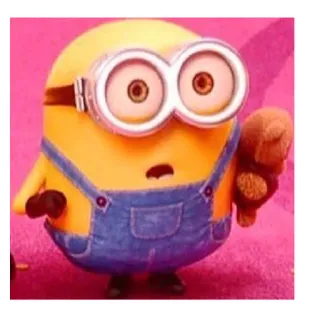 😳 Minion Despicable Me cartoon, minion, despicable me, funny, cute, character telegram sticker