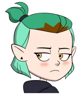 😒 Amity Blight The Owl House การ์ตูน, อนิเมชั่น, เวทมนตร์, แม่มด, ตัวละคร, อมิตี้ ไบลท์ telegram sticker
