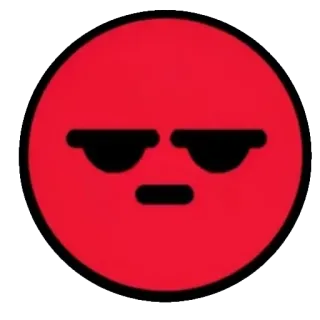 😡 красный, круто, солнцезащитные очки, эмодзи, лицо whatsapp sticker