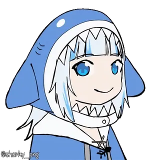 😳 Gawr Gura Hololive whatsapp sticker