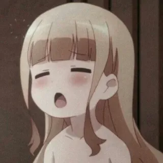 😴 Anime, Fille, Épuisée, Fatiguée, Dessin animé, Sommeil telegram sticker