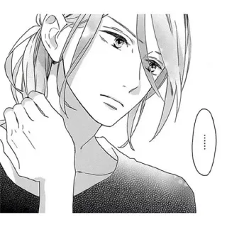 😐 ...... anime, manga, drawing, portrait, character telegram sticker