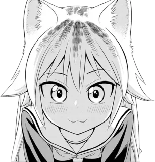 🙂 anime, cat girl, manga, cute, kawaii, neko telegram sticker