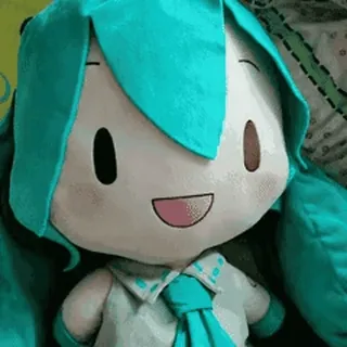 👊 Hatsune Miku อนิเมะ, มังงะ, โวคาลอยด์, ตุ๊กตาผ้า, ตุ๊กตา, น่ารัก, คาวาอิ telegram sticker