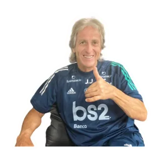 👍 homme, pouce levé, portrait, football, entraîneur, sport, adulte telegram sticker