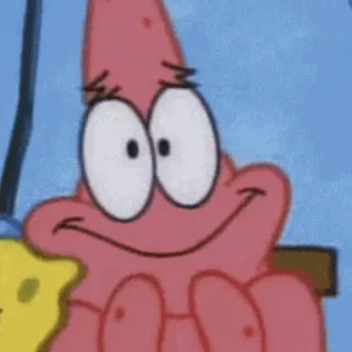 ✨ Patrick Star SpongeBob SquarePants patrick, étoile, spongebob, dessin animé, animé telegram sticker