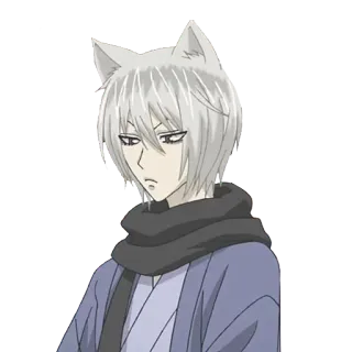 😕 Tomoe Kamisama Kiss Anime, Rubah, Manga, Karakter telegram sticker