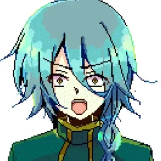 🌟 Anime, Manga, Personaggio, Espressione, Cartone animato, Ritratto whatsapp sticker