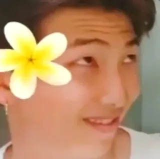 😏 flower, person, man, face, portrait, expression telegram sticker