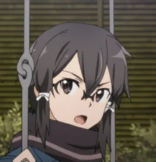 ⚔ Yuuki Konno Sword Art Online Anime, Personnage, Fille, Sword Art Online, Yuuki Konno whatsapp sticker