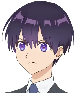 🙁 Anime, Potret, Pria, Karakter telegram sticker