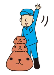 Kapibara-san | @cutestickers4you telegram stickers