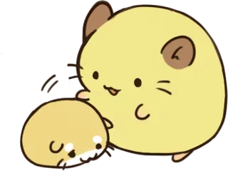 🤗 hamster, cute, animals, cartoon, kawaii telegram sticker
