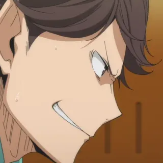 😏 Tooru Oikawa Haikyuu!! Anime, Haikyuu, Oikawa, Tooru Oikawa, Aoba Johsai telegram sticker