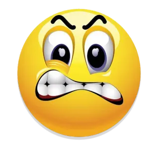 🤨 Emoji, Bravo, Irritado, Rosto, Amarelo telegram sticker