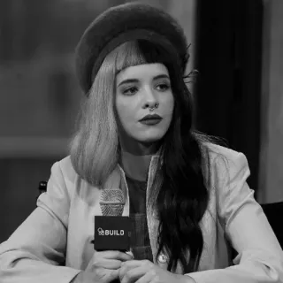 ▪️ BUILD melanie martinez, singer, interview, microphone, portrait telegram sticker
