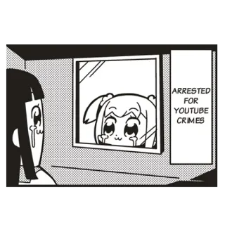 Pop Team Epic whatsapp stickers