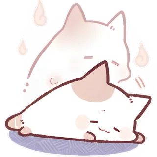 😪 猫, 睡眠, 可愛い, ペット, 動物, 子猫, 怠惰, リラックス whatsapp sticker