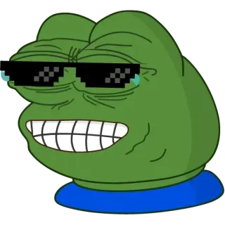 😂 Pepe the Frog pepe, frog, meme, internet meme, sunglasses, deal with it, smug telegram sticker