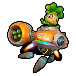 😊 KCL Videospiel, Charakter, Fahrzeug, Roller, Cartoon, Futuristisch, Digitale Kunst telegram sticker