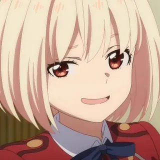 📕 Chisato Nishikigi Lycoris Recoil 애니메이션, 캐릭터, 니시키기 치사토, 리코리스 리코일 telegram sticker