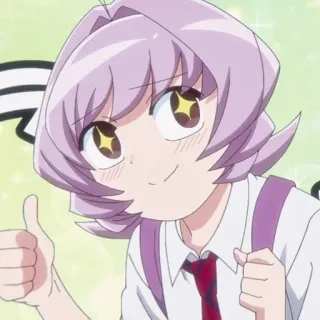 👍 アニメ, 漫画, いいね, ポジティブ, 女の子, 可愛い telegram sticker