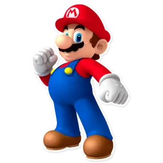 👊 Mario Mario, Nintendo, Super Mario, Videospiel Charakter, Italiener telegram sticker