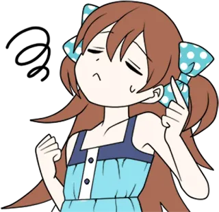 🧐 Dziewczyna anime, Kreskówka, Animacja, Słodkie, Dziewczyna, Postać telegram sticker