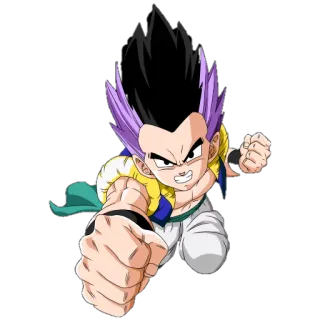 😎 Gotenks Dragon Ball Z Gotenks, Dragon Ball Z, Anime, Fusão, Super Saiyajin, Luta, Desenho animado telegram sticker