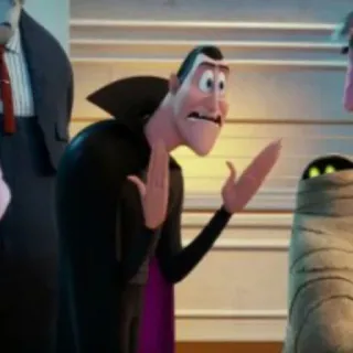 🕸 Dracula Hotel Transylvania Kreskówka, Wampir, Potwór, Śmieszne, Hotel Transylwania telegram sticker