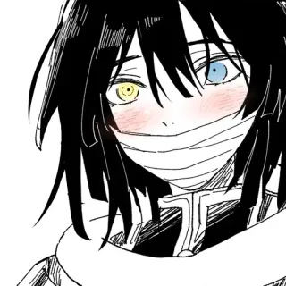 😳 Anime, Manga, Personaggio, Arrossire, Occhi, Ritratto telegram sticker