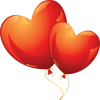 ❣️ сердце, любовь, шары, красный, день святого валентина telegram sticker